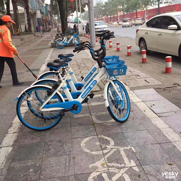 哈啰单车临近春节强行投放 南宁城管:违规投放马上清理