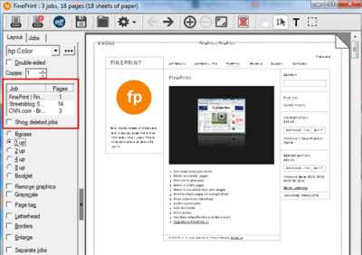 ӡ(FinePrint)ε԰windowsͻ˽ͼ