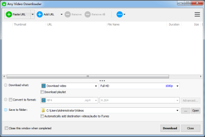 Any Video Downloaderε԰windowsͻ˽ͼ