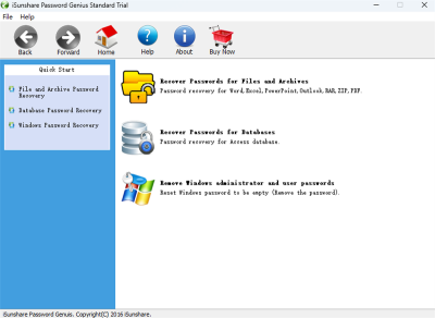 iSunshare Password Geniusε԰windowsͻ˽ͼ