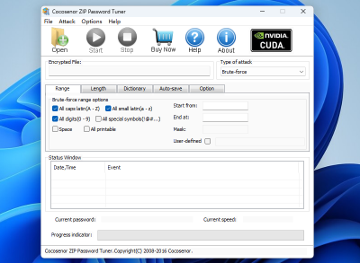 Cocosenor ZIP Password Tunerε԰windowsͻ˽ͼ
