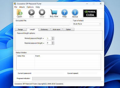 Cocosenor ZIP Password Tunerε԰windowsͻ˽ͼ