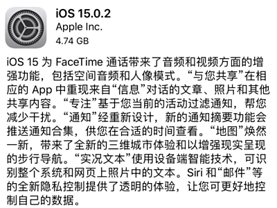 ƻƳ iOS 15.0.2汾ѣˣûȫ