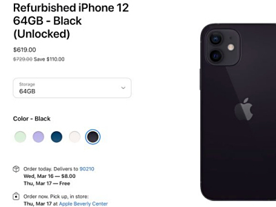 苹果上架翻新iPhone12，最高能优惠上千元，值得购买吗？