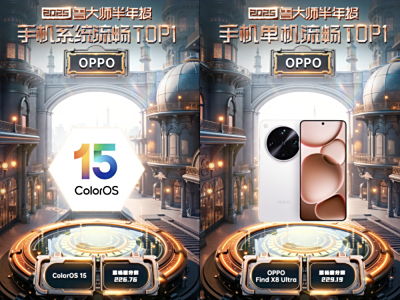 ColorOS 15荣获鲁大师2025上半年最流畅手机系统