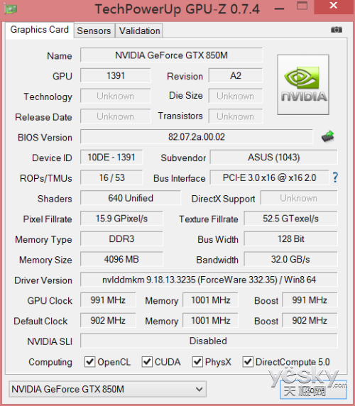 i7оGTX850M���� ��˶ROG G550J��Ϸ������
